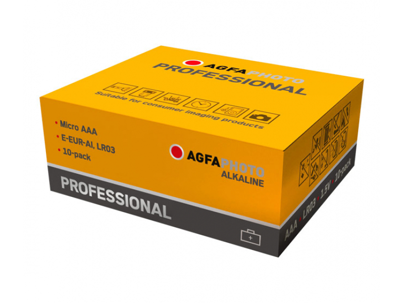 AGFAPHOTO Professional Micro AAA Batteria alcalina 1,5 V (confezione da 10)