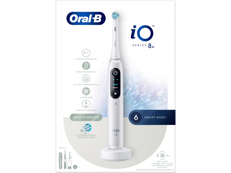 Oral-B iO Series 8N Adulto Spazzolino a vibrazione Bianco