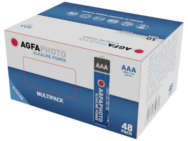 AGFAPHOTO Batteria alcalina Micro AAA (confezione da 48)