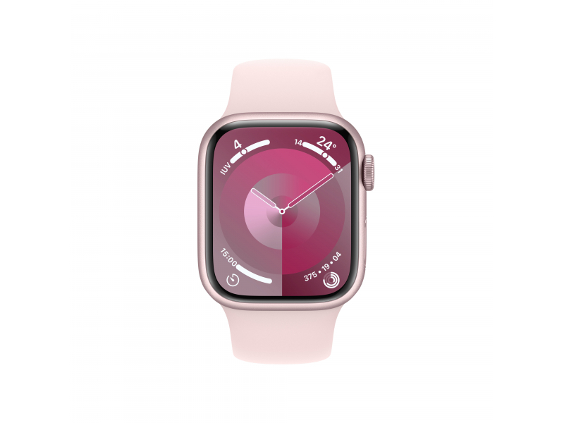 Apple Watch Series 9 41 mm Digitale 352 x 430 Pixel Touch screen Rosa Wi-Fi GPS satellitare (APPLE WATCH SERIES 9 GPS 41MM - PI