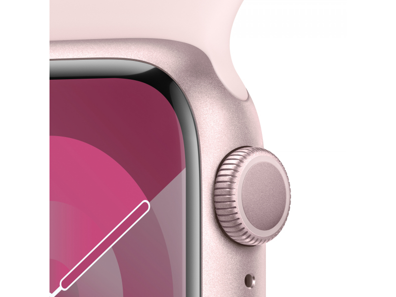 Apple Watch Series 9 41 mm Digitale 352 x 430 Pixel Touch screen Rosa Wi-Fi GPS satellitare (APPLE WATCH SERIES 9 GPS 41MM - PI