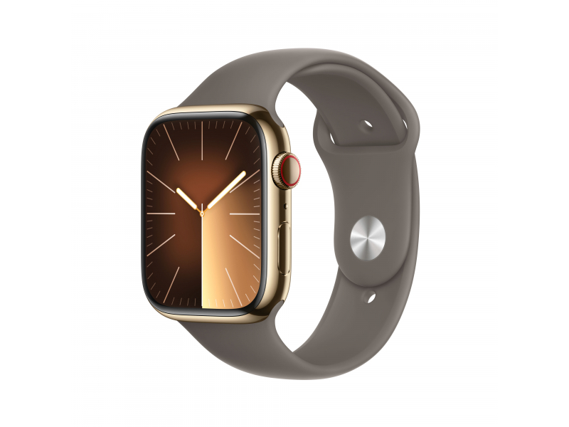 Apple Watch Series 9 45 mm Digitale 396 x 484 Pixel Touch screen 4G Oro Wi-Fi GPS satellitare (APPLE WATCH SERIES9 CELL 45MM -