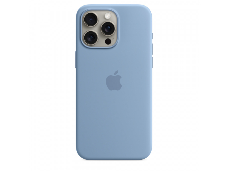 Apple Custodia MagSafe in silicone per iPhone 15 Pro Max - Blu inverno (Apple - bagsidecover til mobiltelefon)