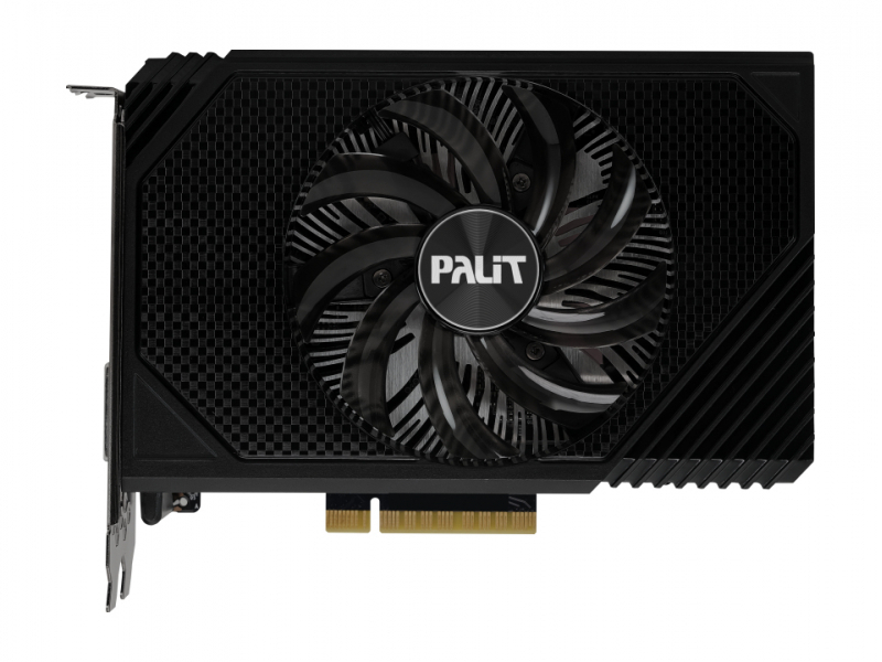 Palit GeForce RTX 3050 StormX NVIDIA 8 GB GDDR6 (Palit RTX3050 StormX, PCIe4, 8GB DDR6, DVI, HDMI, DP, 1777MHz Clock, RGB, Comp