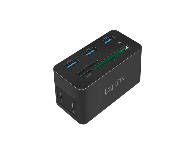 Docking station LogiLink USB 3.2 (Gen1), mini, 10 porte, PD4, nero. UA0370