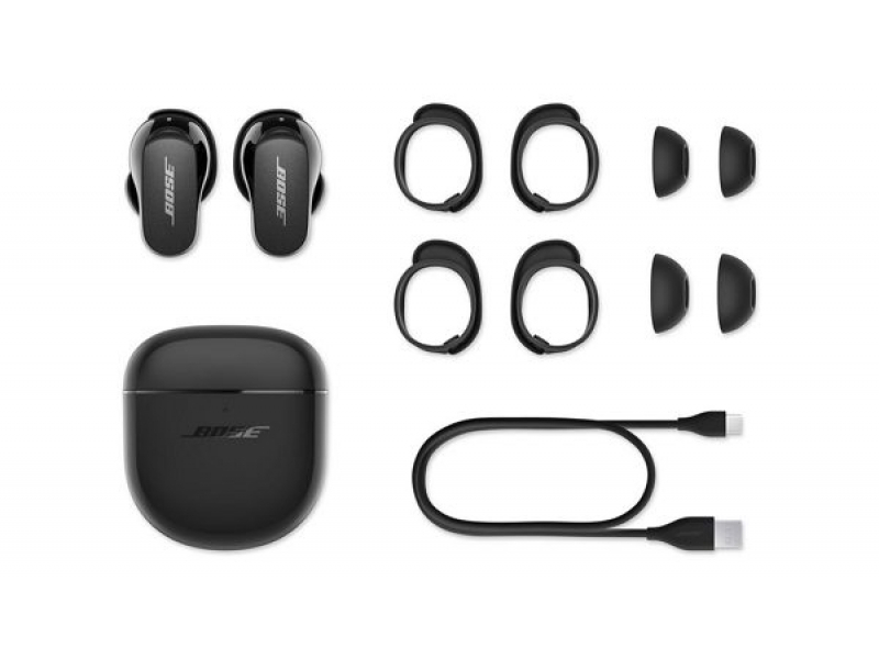Bose Earbuds II Auricolare Wireless In-ear Musica e Chiamate USB tipo-C Bluetooth Nero (QuietComfort II EarpodsTriple - Black -