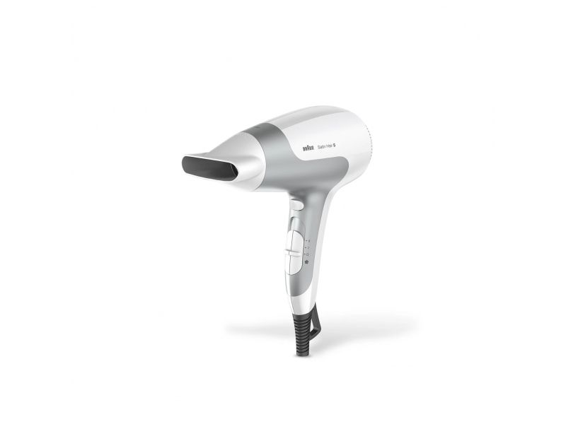 Braun HD580 asciuga capelli 2500 W Argento, Bianco