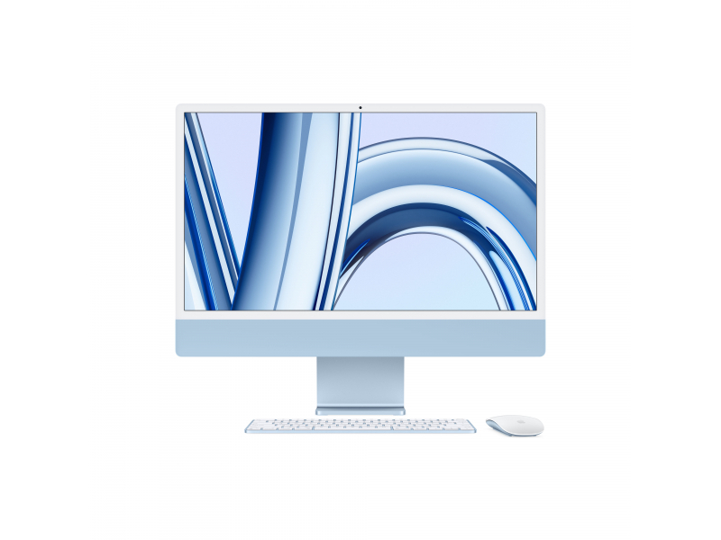 Apple iMac Apple M M3 59,7 cm [23.5] 4480 x 2520 Pixel PC All-in-one 8 GB 256 GB SSD macOS Sonoma Wi-Fi 6E [802.11ax] Blu (IMAC
