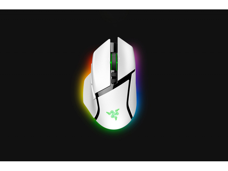 Razer Basilisk V3 Pro mouse Mano destra RF Wireless Bluetooth USB Type-C Ottico 30000 DPI (Basilisk V3 Pro - White)
