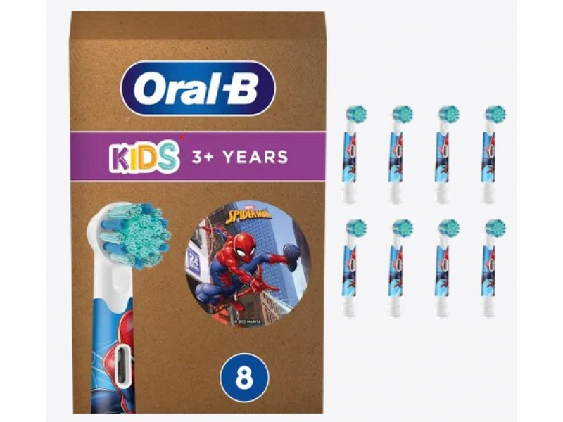 Ã¢â‚¬Â¢ 8 AufsteckbÃƒÂ¼rsten Ã¢â‚¬Â¢ passend fÃƒÂ¼r Oral-B ElektrozahnbÃƒÂ¼rsten mit rundem BÃƒÂ