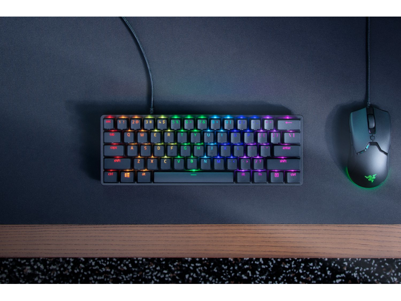 Razer Huntsman Mini Mechanical Taste (Razer Clicky Optical Purple Switch Qwertz Wired USB RGB)