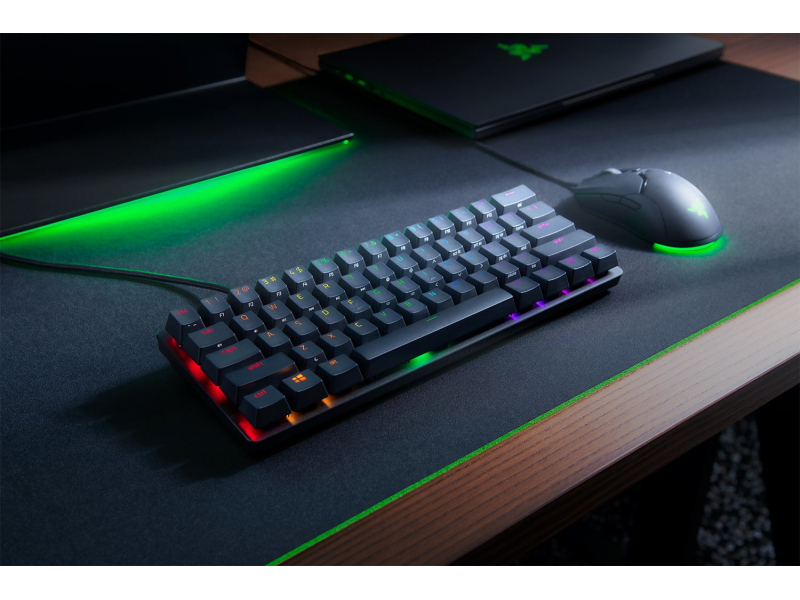 Razer Huntsman Mini Mechanical Taste (Razer Clicky Optical Purple Switch Qwertz Wired USB RGB)
