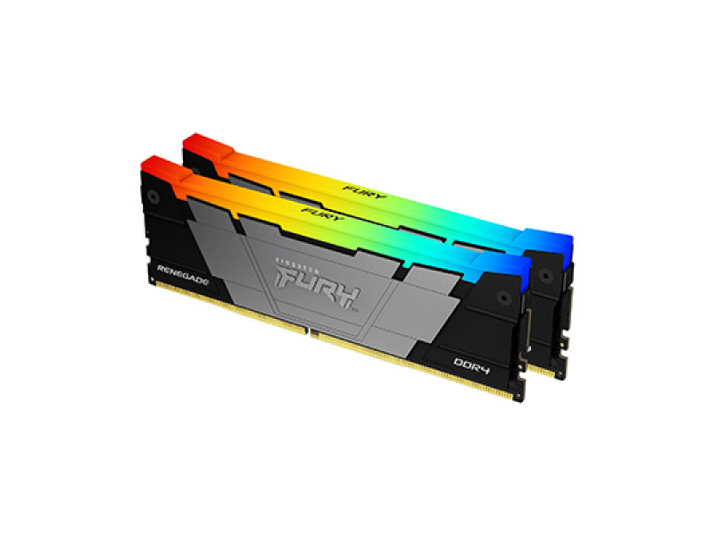 Kingston Technology FURY 32GB 3600MT/s DDR4 CL16 DIMM [Kit da 2] 1Gx8 Renegade RGB (32GBDDR4-3600MT/S CL16DIMM - [KIT OF 2]1GX8