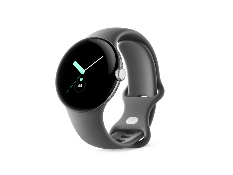 GOOGLE PIXEL WATCH POLISHED SILVER/CAHRCOAL (WIFI) ANDROID