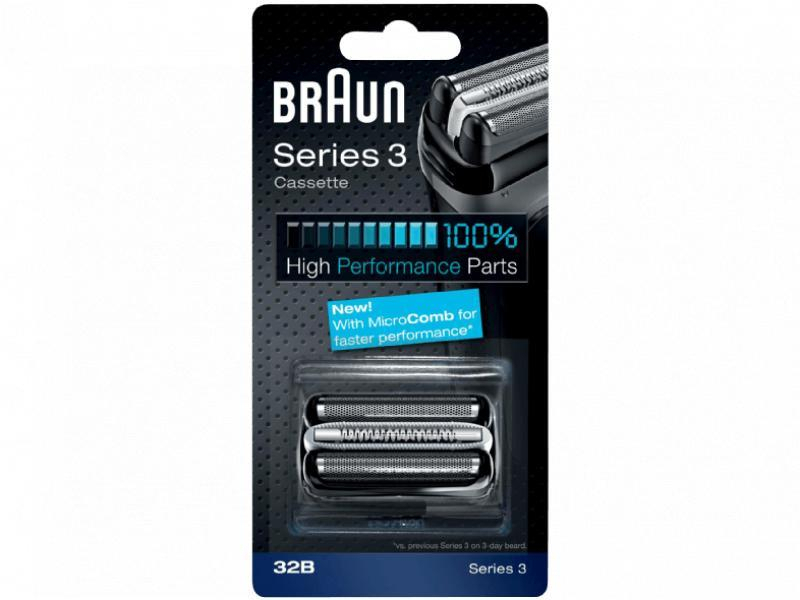 Braun Series 3 Combi Pack 32B Testina per rasoio a cassetta Nero 115694