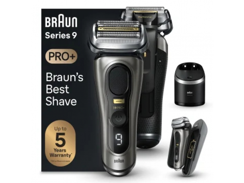 Braun Series 9 Pro 9575cc Wet & Dry Rasoio Trimmer Metallico