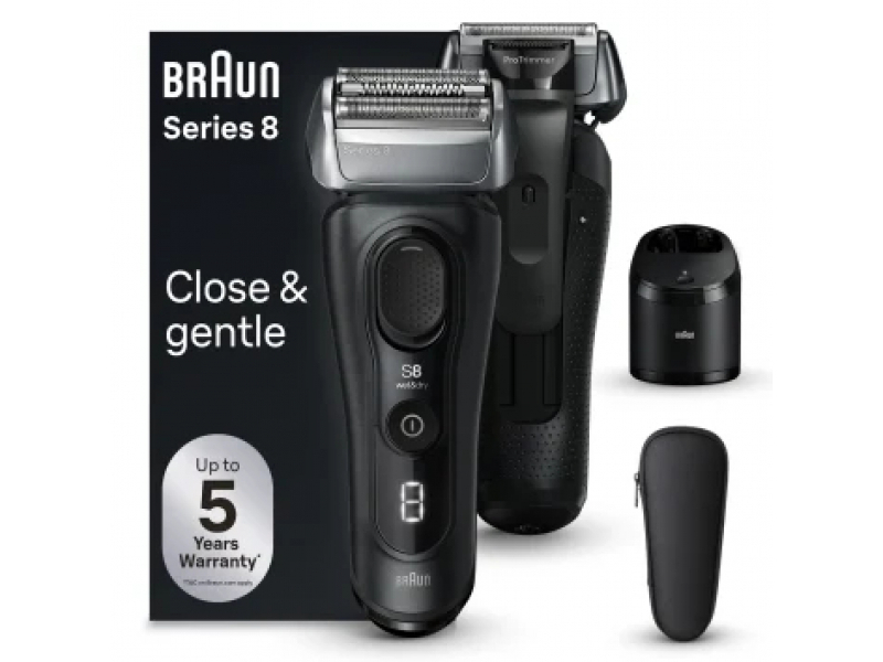 Braun Series 8 8560cc Wet & Dry Rasoio Trimmer Nero