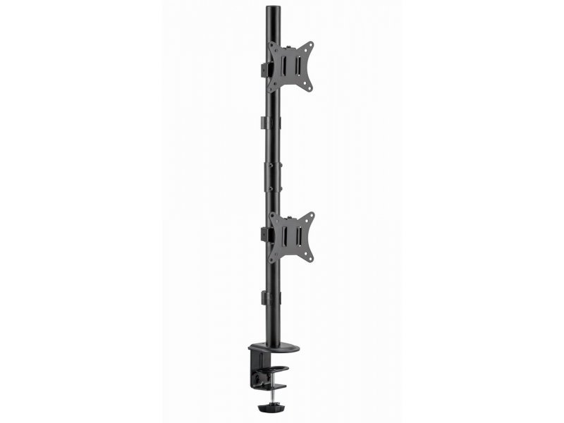 Braccio da tavolo regolabile per 2 espositori Gembird 17-32 (9 kg) Nero MA-D2-02