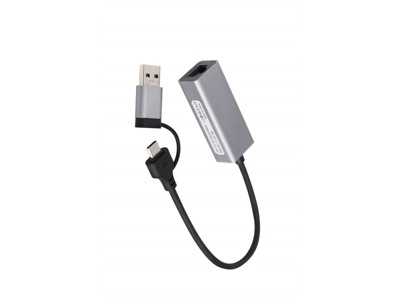 Adattatore da connettore USB-C CableXpert a LAN Gigabit Ethernet A-USB3AC-LAN-01
