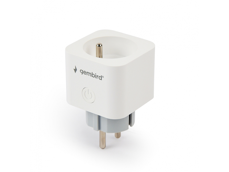 Presa intelligente Gembird con misuratore del consumo energetico Bianco TSL-PS-F1M-01-W