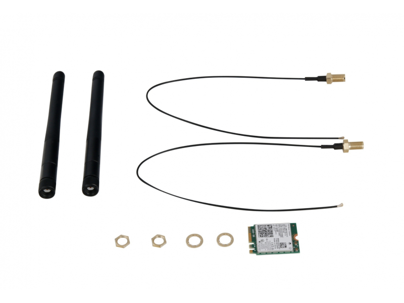Asrock M.2 WiFi Kit for the DeskMini Mini-STX Chassis, 2 x Antennas