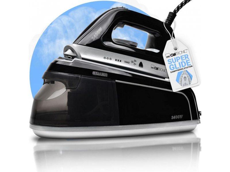 Ferro da stiro a vapore Clatronic 2400W DBS 3749 Nero
