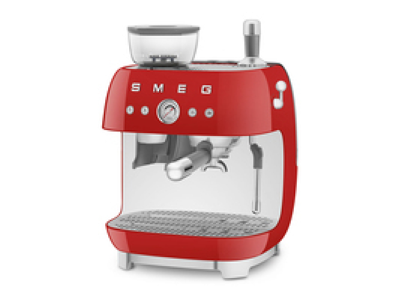 Macchina per caffè espresso Smeg completamente automatica macchina da caffè stile anni '50 rossa EGF03RDEU