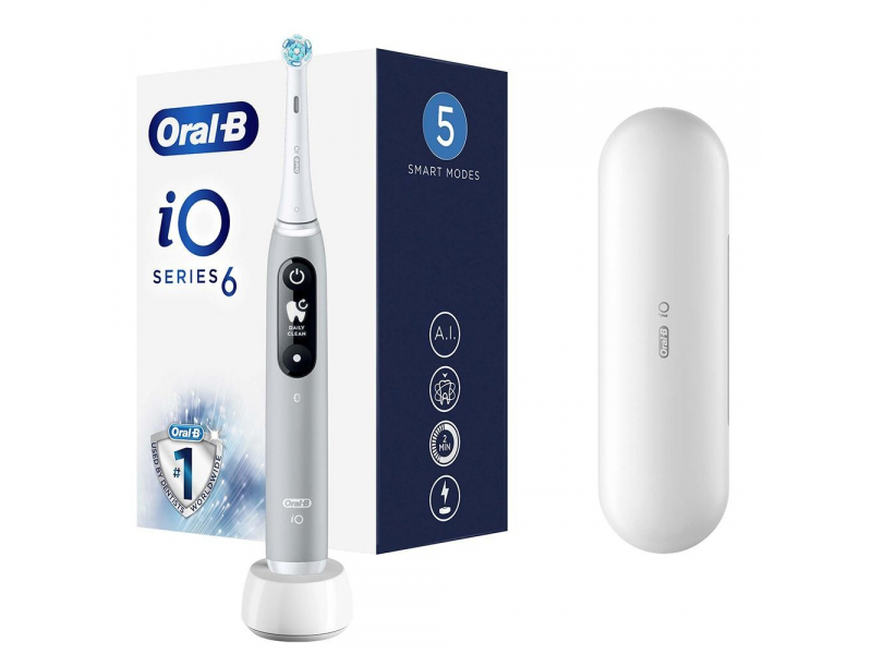 Oral-B iO 4210201381686 spazzolino elettrico Spazzolino rotante Grigio