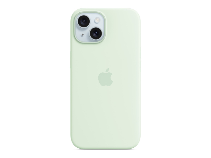 iPhone 15 Silicone Case with MagSafe - Soft Mint