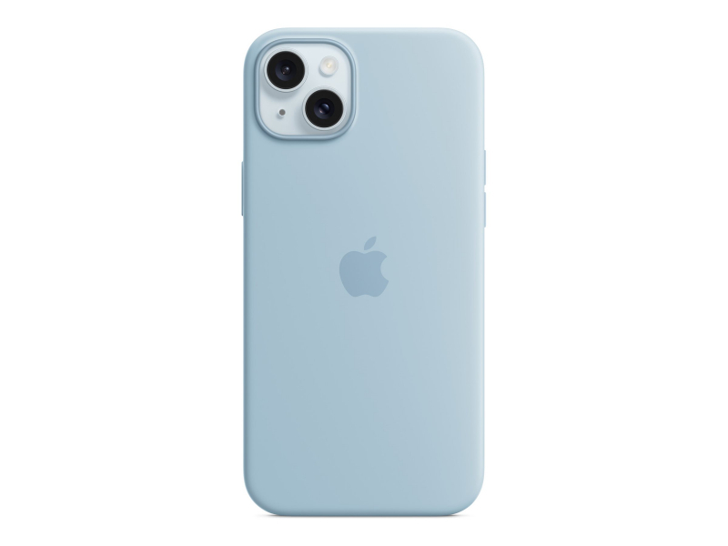 Apple Custodia MagSafe in silicone per iPhone 15 Plus - Blu chiaro (IPHONE 15 PLUS SI CASE LIGHT BLUE)