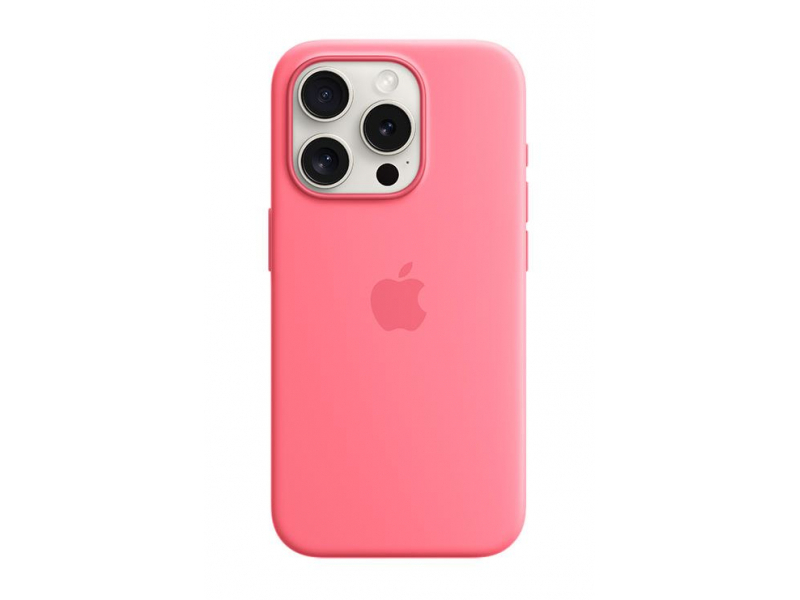 Apple Custodia MagSafe in silicone per iPhone 15 Pro - Rosa (Apple - Back cover for mobile phone - MagSafe compatibility - sili