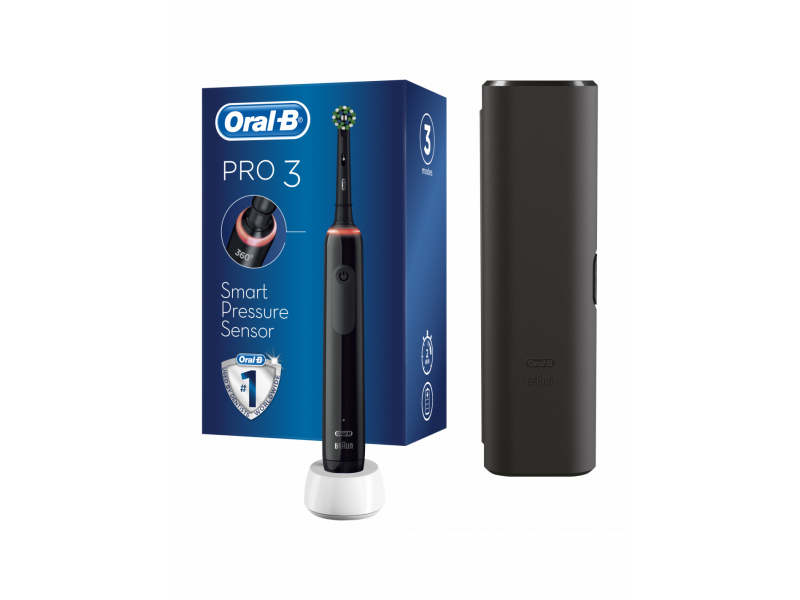 Oral-B PRO3 3500 Adulto Spazzolino rotante Nero