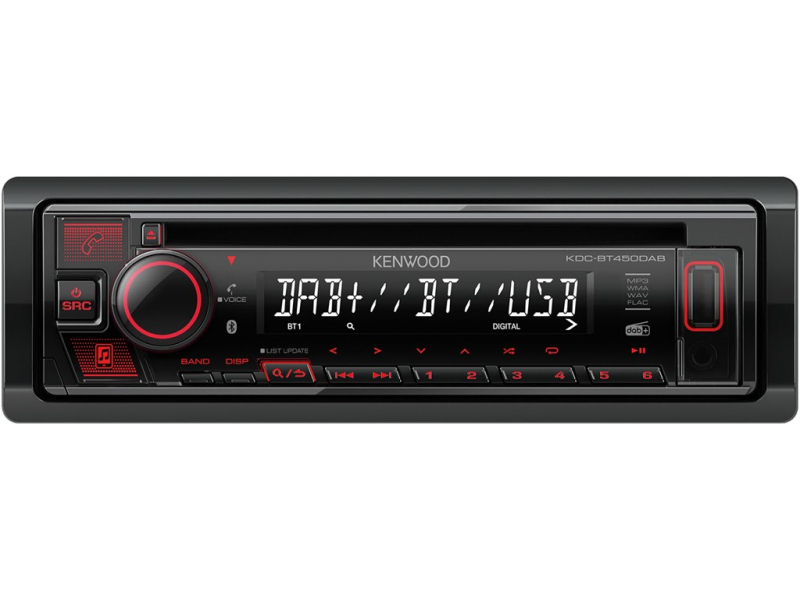 Kenwood KDC-BT450DAB Nero 1 DIN 50W