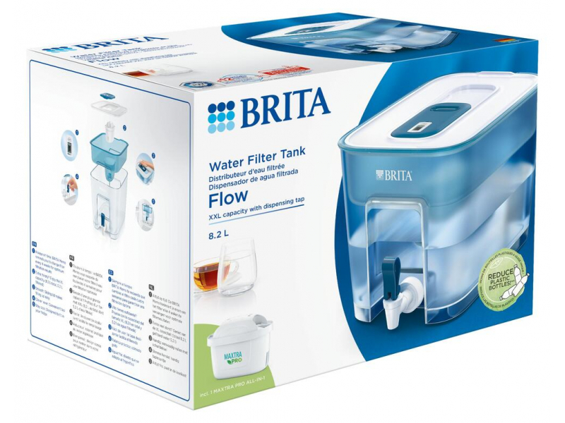 BRITA Flow filtro acqua XXL con rubinetto (8,2l)