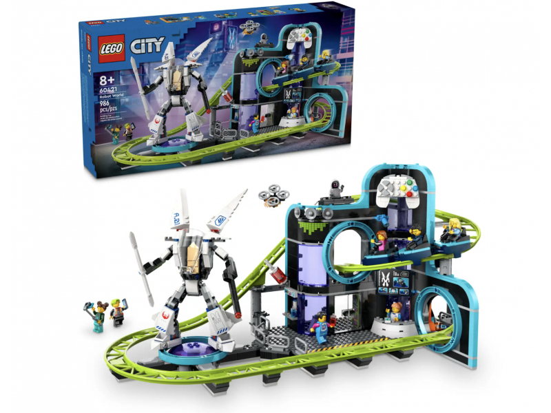 LEGO City - Montagne russe con Robot Mech (60421)
