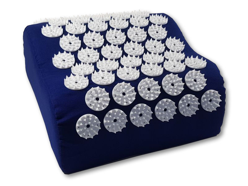 Cuscino per digitopressione Shanti / cuscino per unghie (blu / 23x23 cm)