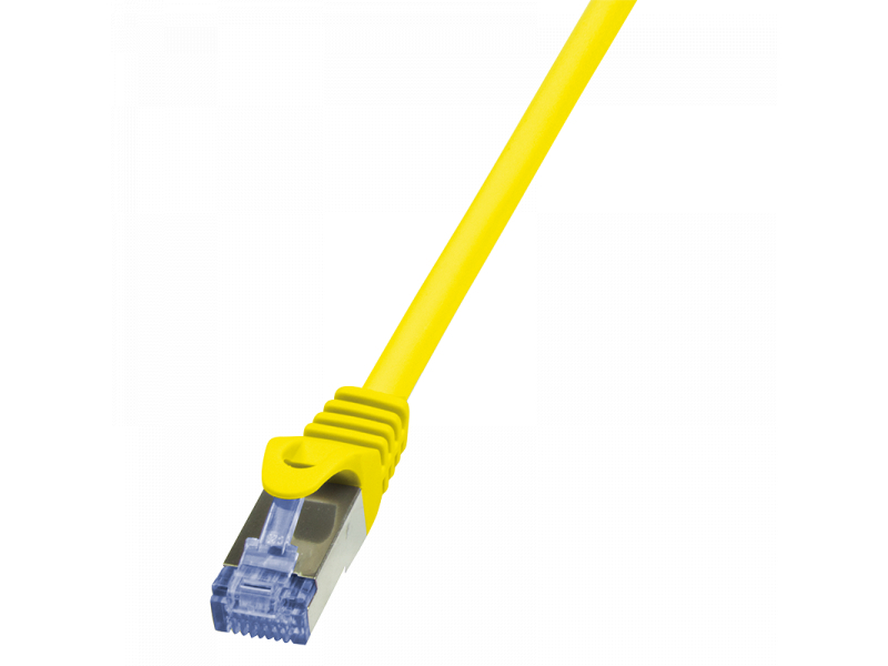 Cavo patch CAT6A 2,0 m giallo S/FTP 2x RJ45, LSZH, CU