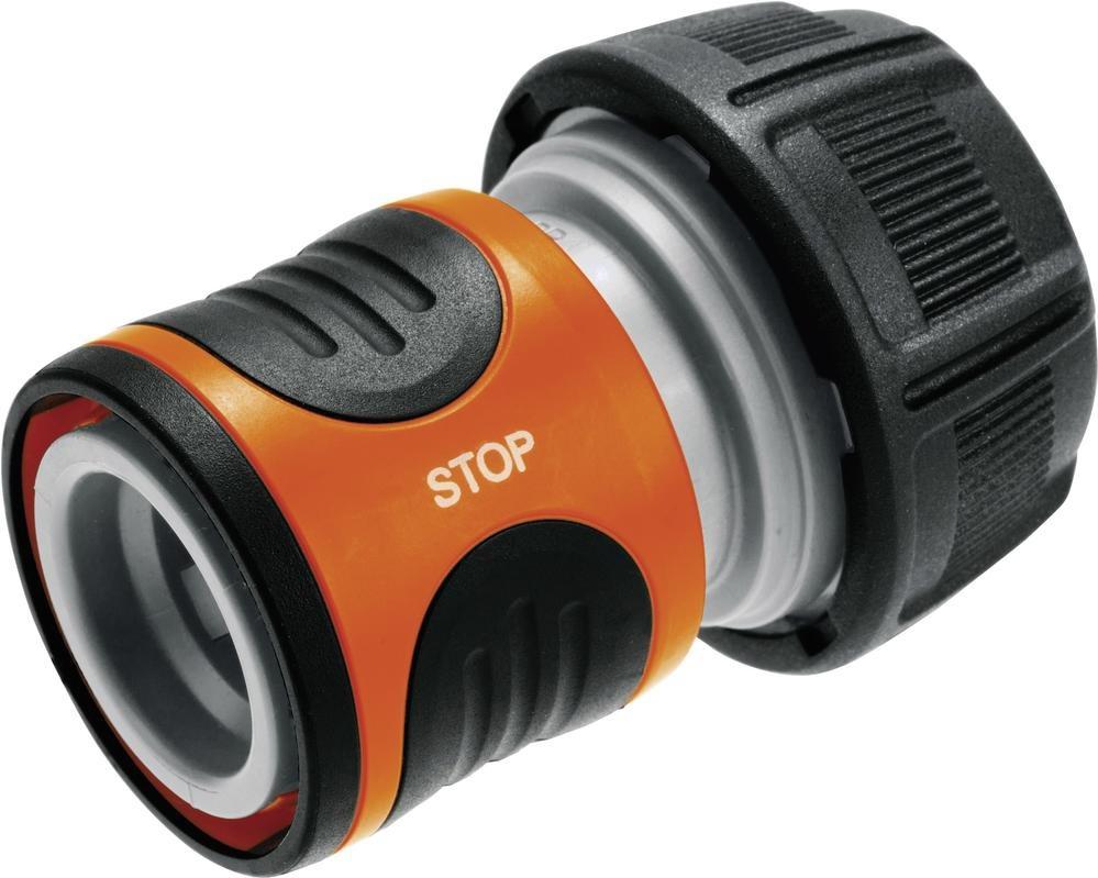 Gardena 18214-50 Parte di connessione per il tubo flessibile dell'acqua Collegamento in plastica Nero - Grigio - Orange 1 pezzo