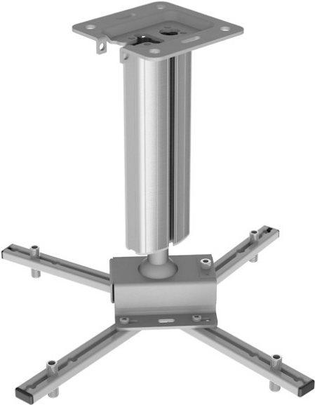 Kindermann Premium 30 - morsetto - per proiettore - alluminio - bianco RAL 9003 - montaggio a soffitto