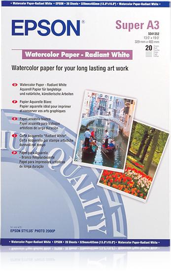 WATERCOLOUR WHITE PAPER A3