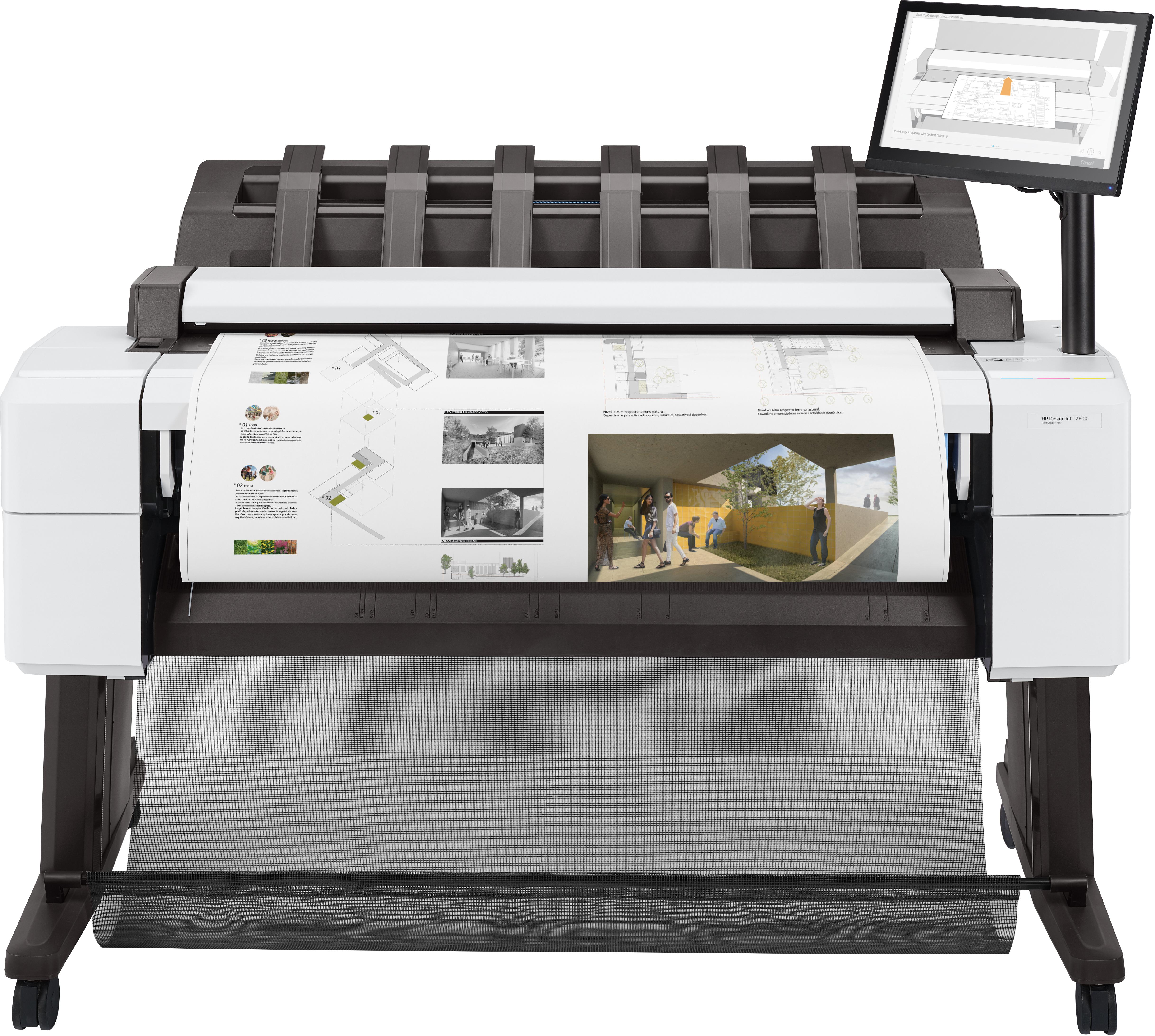 HP Designjet Stampante multifunzione PostScript T2600 da 36"