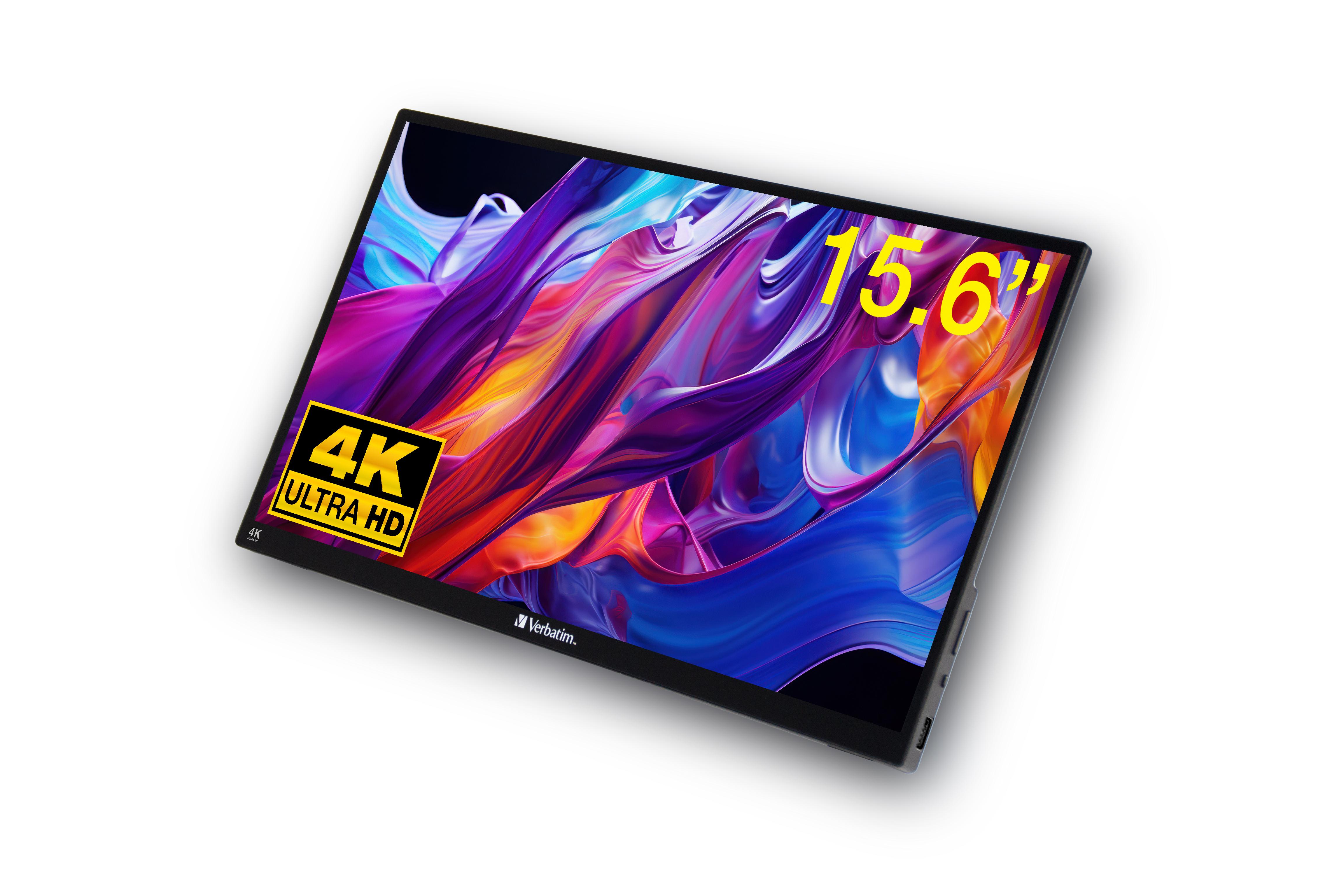 Verbatim 32238 Monitor PC 396 cm (15.6") 3840 x 2160 Pixel 4K Ultra HD LCD Touch screen Nero