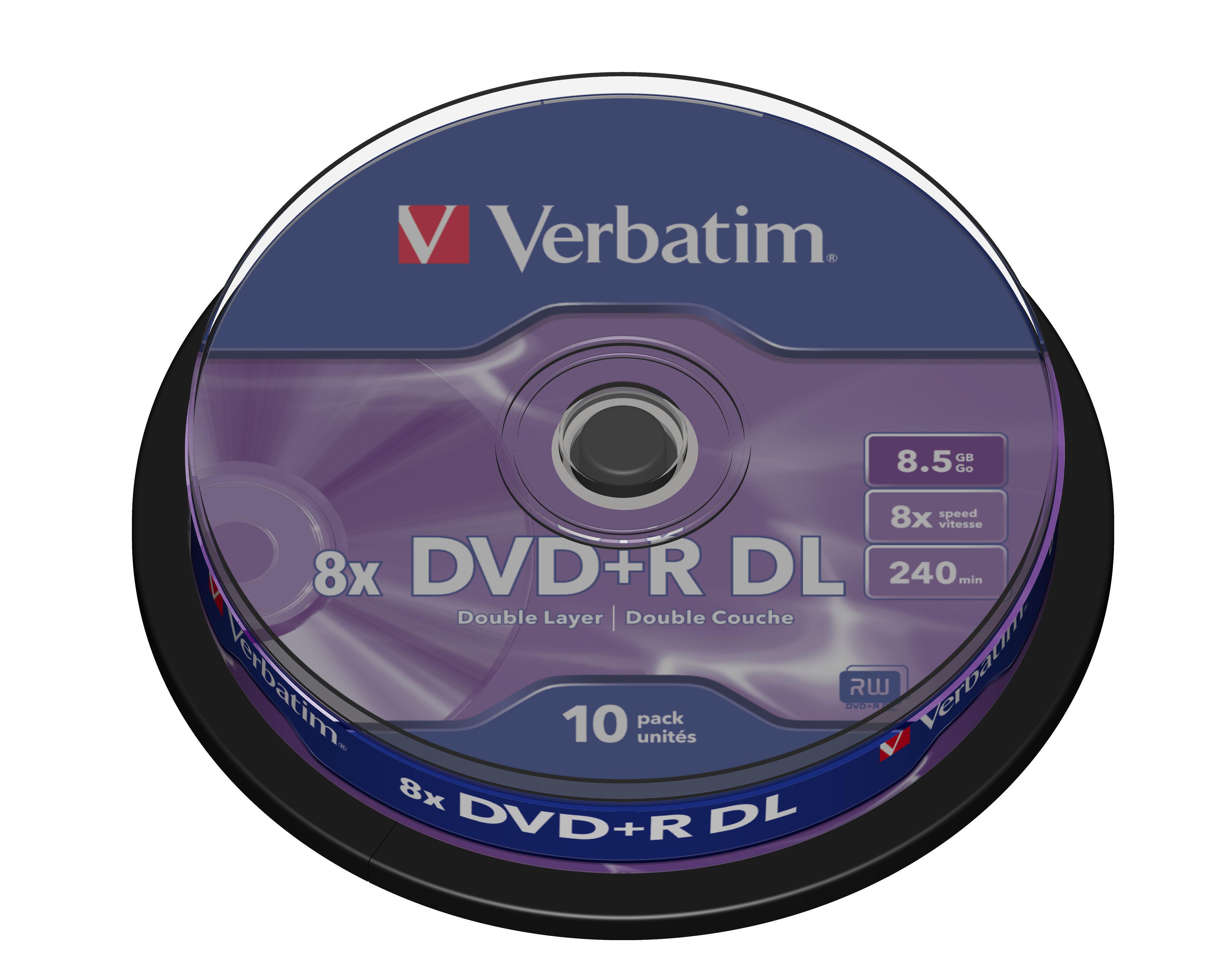 Verbatim 10x DVDR DL 8.5GB...