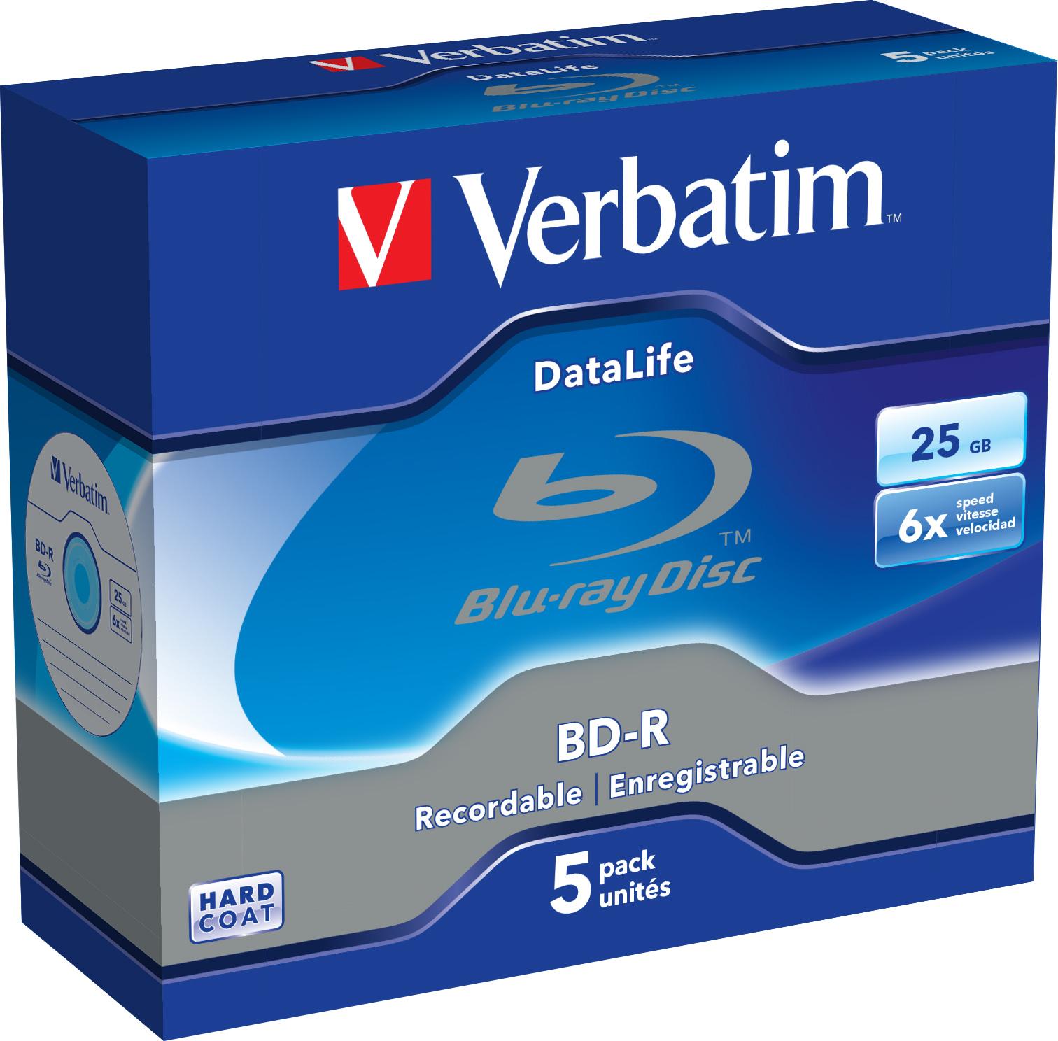 43836 KIT 5 BD-R 6X 25GB...