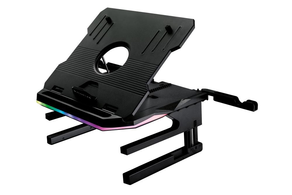 SureFire PORTUS X2 Supporto per computer portatile Nero 43,9 cm [17.3] (PORTUS X2 FOLDABLE LAPTOP STAND - MULTI-FUNCTION FOLDAB