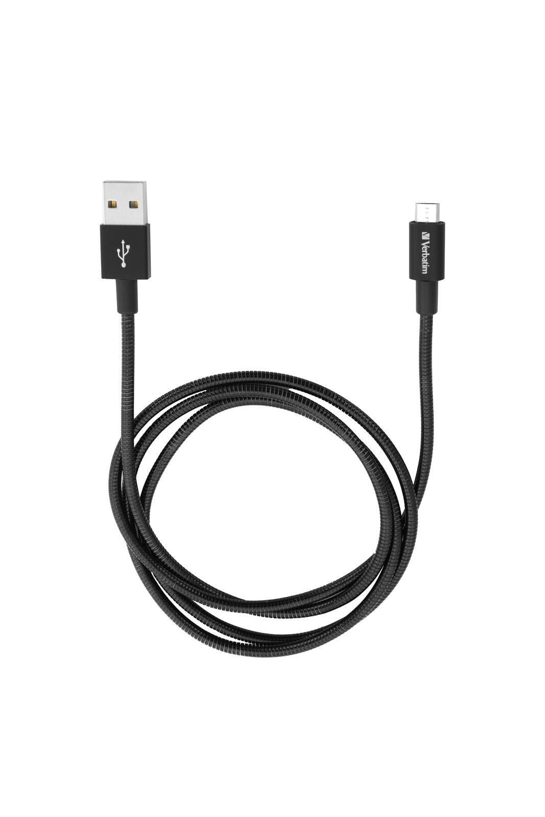 Verbatim Cavo Micro USB di Ricarica e Sincronizzazione 100 cm colore Nero (VERBATIM MICRO B USB CABLE SYNC & CHARGE 100CM BLACK)