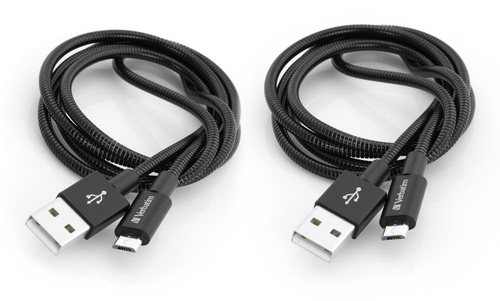 Verbatim 48874 cavo USB 1 m USB 3.2 Gen 1 3.1 Gen 1 Micro-USB A USB A Nero (VERBATIM MICRO B USB CABLE SYNC & CHARGE 100CM BLAC