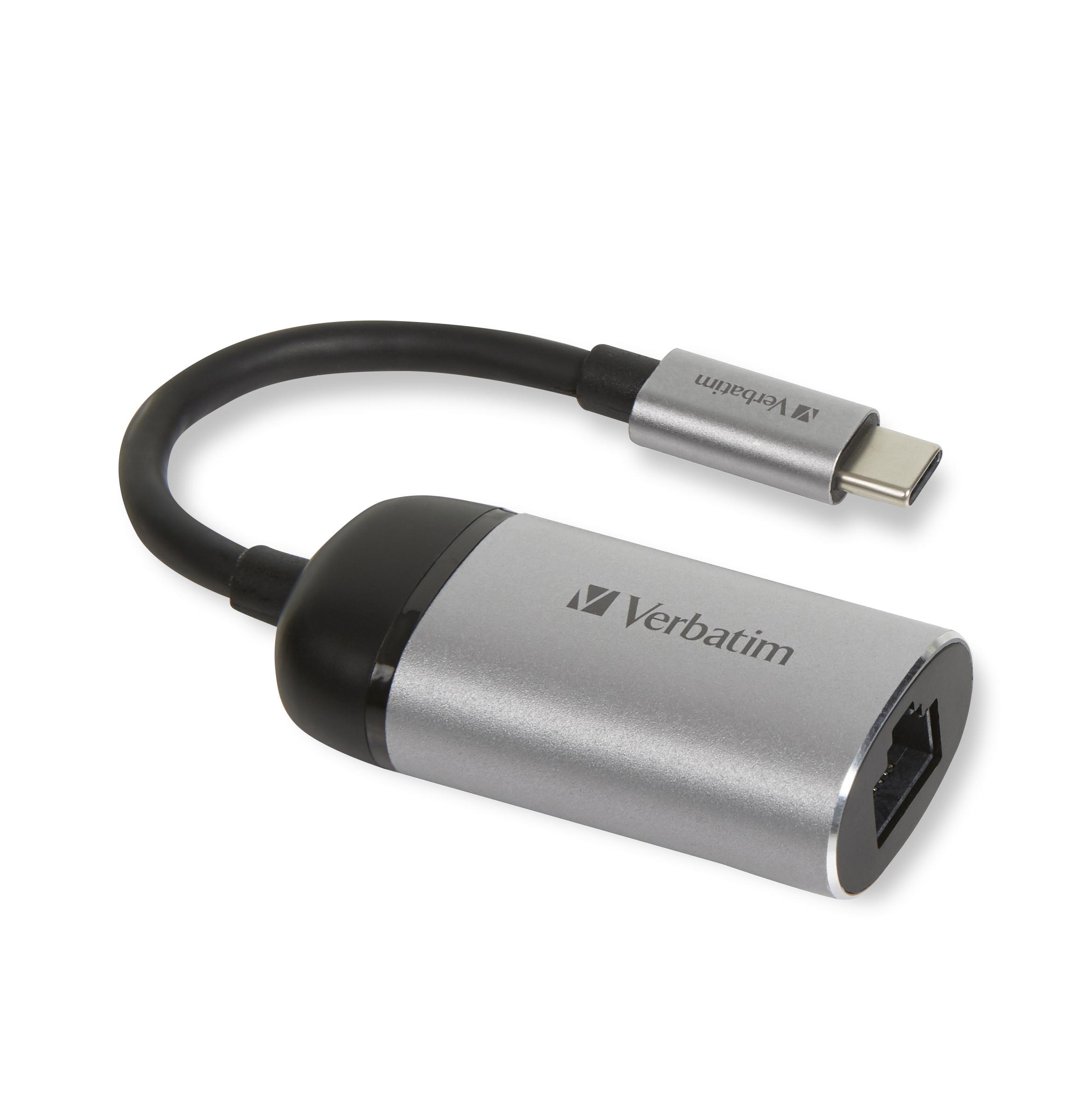 Verbatim 49146 replicatore di porte e docking station per laptop USB 3.2 Gen 1 3.1 Gen 1 Type-C Nero Argento (Verbatim USB-C to