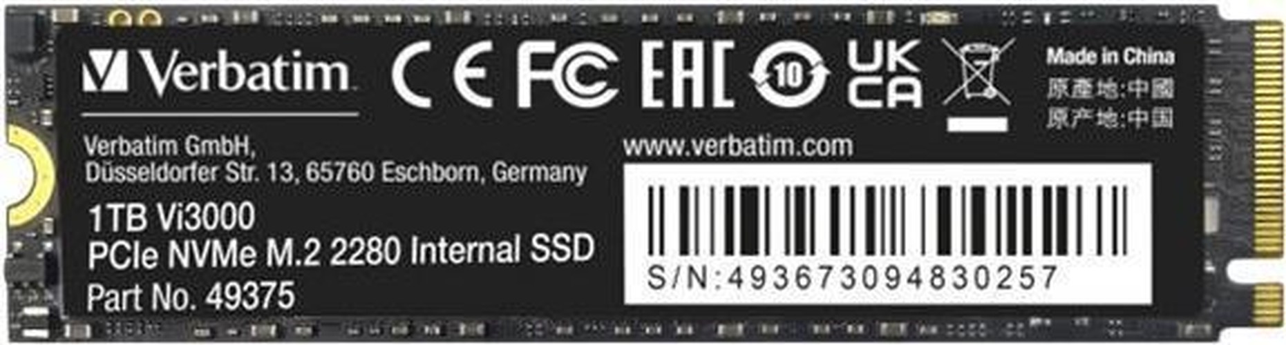 Verbatim Vi3000 M.2 1 TB...