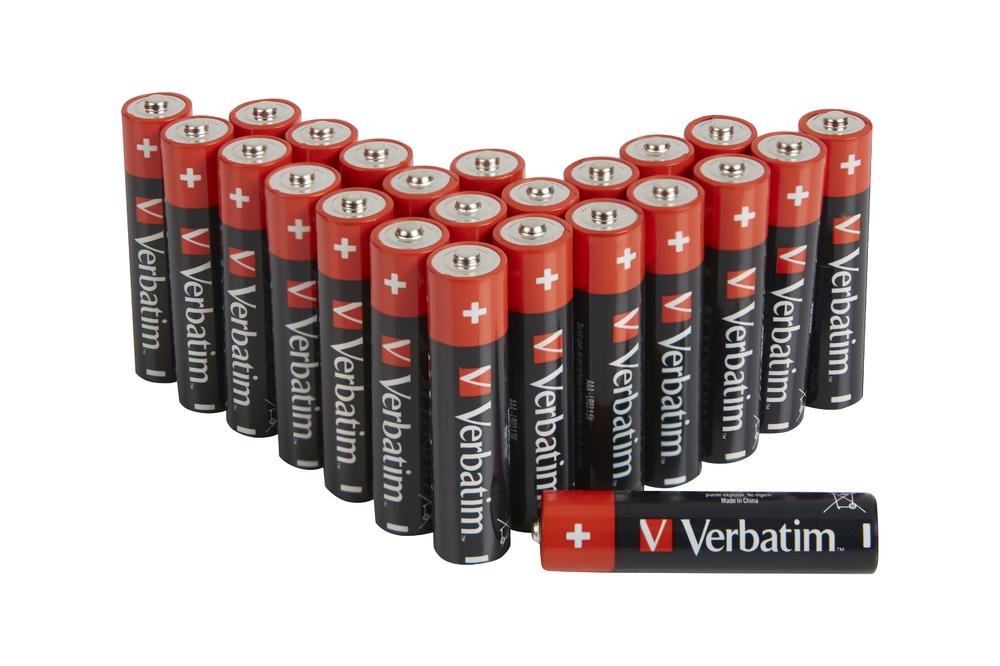 Verbatim 49504 batteria per uso domestico Batteria monouso Mini Stilo AAA Alcalino (ALK BATTERY AAA 24 PACK BOX - ALKALINE BATT